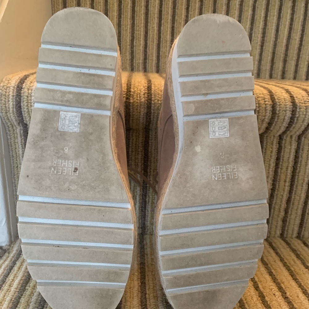 Eileen Fisher Women's Tan Suede Oxfords - Picture 5 of 5